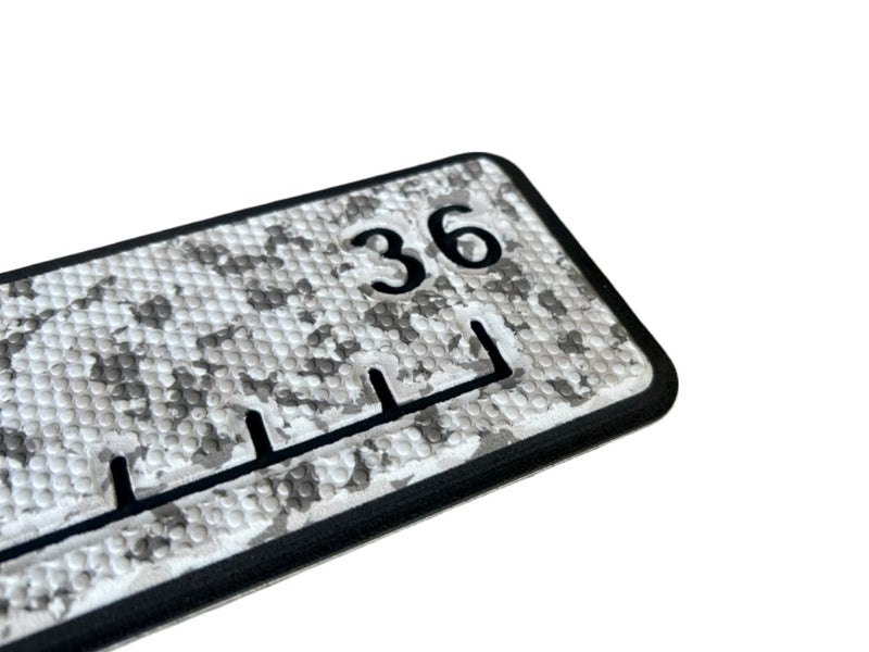 Next Level Inc . | Fish Ruler | SeaDek | 36 inch Fish Measurement Tool | Perfect for Boats and Kayaks | Snow Camo/Black Embossed - Image 3